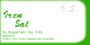 iren sal business card